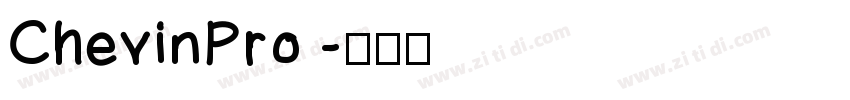 ChevinPro 字体转换
